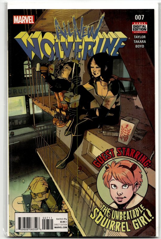 All-New Wolverine #7 (Marvel Comics, 2016), raw, ungraded comic book — front cover