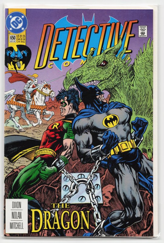 Detective Comics #650 (DC Comics, 1992), raw, ungraded comic book — front cover