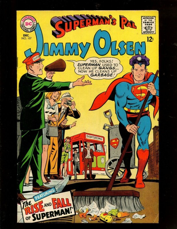 Superman's Pal Jimmy Olsen #107 (DC Comics, 1967), raw comic book in 7.5 condition — front cover