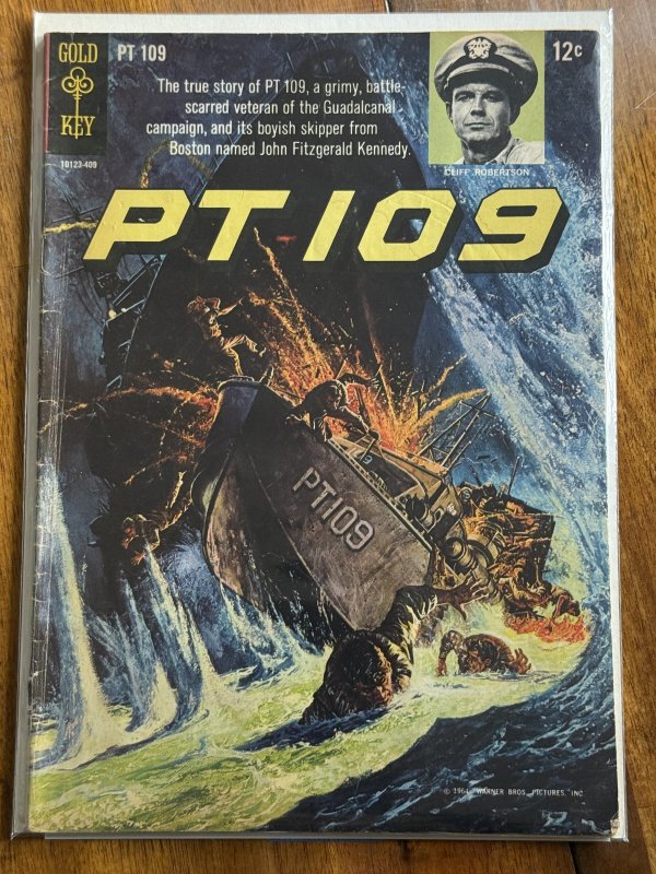 PT 109 #1 (Gold Key Comics, 1964), raw comic book in VG 4.0 condition — front cover
