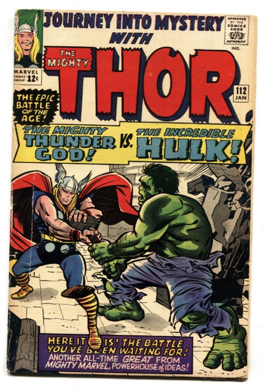 Journey into Mystery #112 - 1965 - Marvel - G/VG - Comic Book (Marvel Comics, 1965), raw comic book in VG condition — front cover