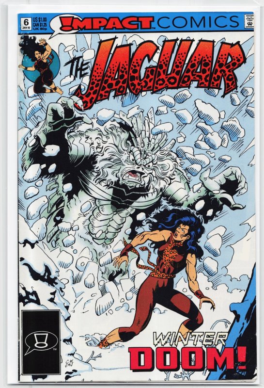 The Jaguar #6 (1992), raw, ungraded comic book — front cover