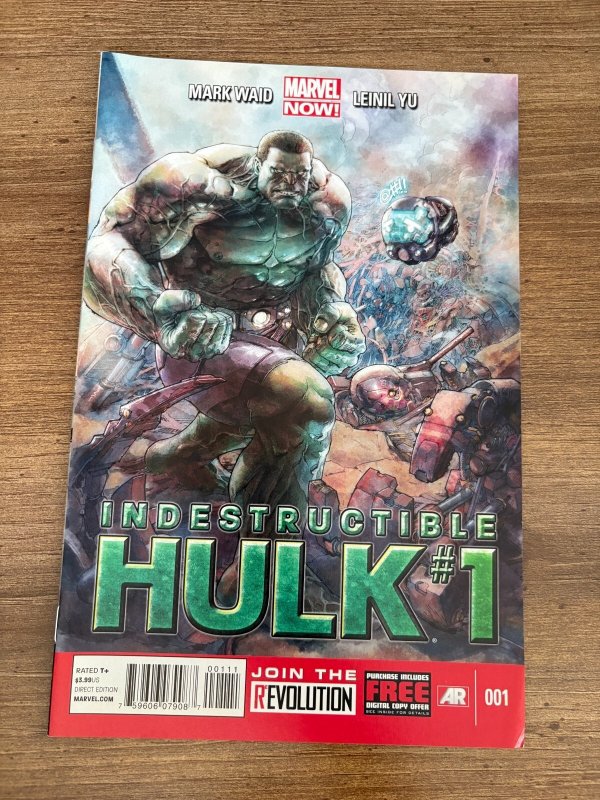 Lot of 5 Indestructible Hulk Marvel Comic Books # 1 2 3 4 5 Vf-Nm 1st Prt 8 J325, raw comic book in NM condition — front cover