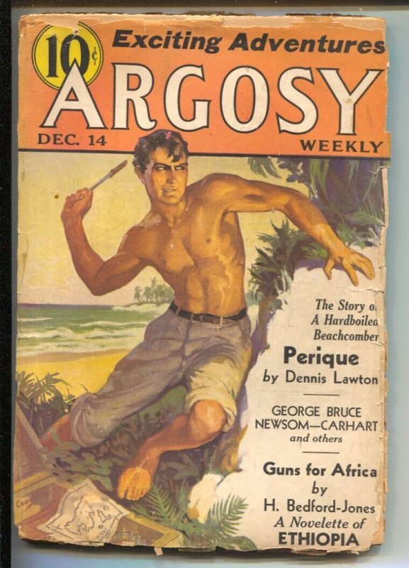 Pulp: Argosy 12/12/1935-Munsey-pulp Stories-H Bedford-Jones-George Bruce-Den..., raw, ungraded comic book — front cover