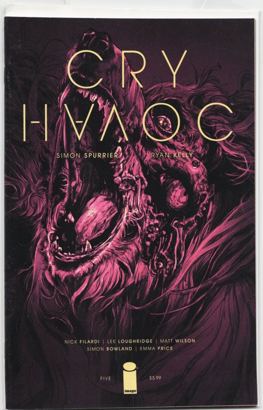 Cry Havoc #5 (Image Comics, 2016), raw, ungraded comic book — front cover