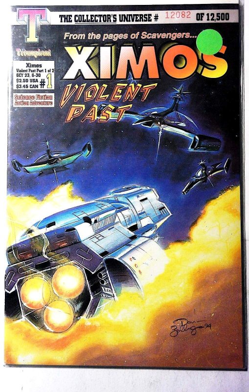 Ximos Violent Past #1 (1994), raw, ungraded comic book — front cover