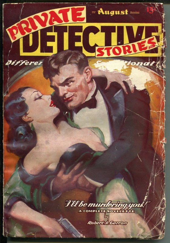 Pulp: Private Detective Stories 8/1937-3rd Issue-Good Girl Art--Hardboiled-S..., raw, ungraded comic book — front cover