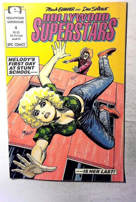 Hollywood Superstars #4 (1991), raw, ungraded comic book — front cover