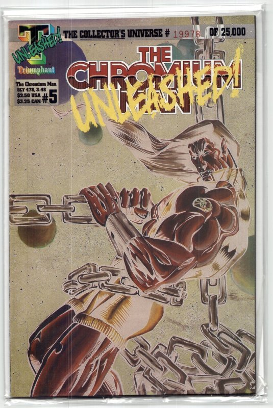 The Chromium Man #5 (1993), raw, ungraded comic book — front cover