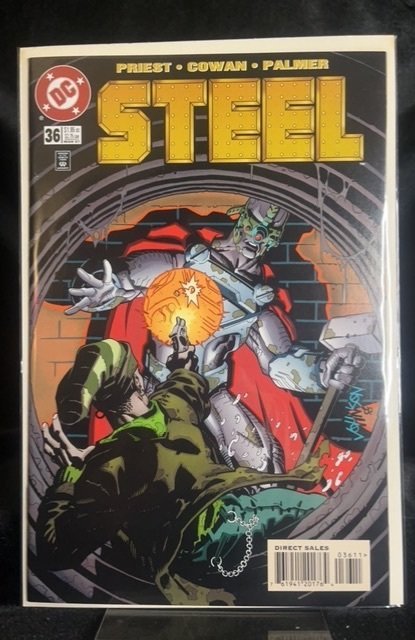 Steel #36 (DC Comics, 1997), raw, ungraded comic book — front cover