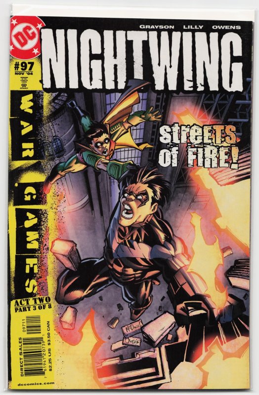 Nightwing #97 (DC Comics, 2004), raw, ungraded comic book — front cover