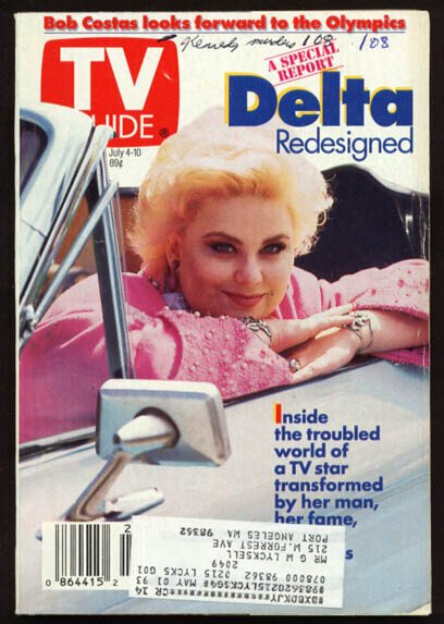 Mag: TV Guide 07/04/1992-Delta Redesigned/bob Costas G, raw, ungraded comic book — front cover