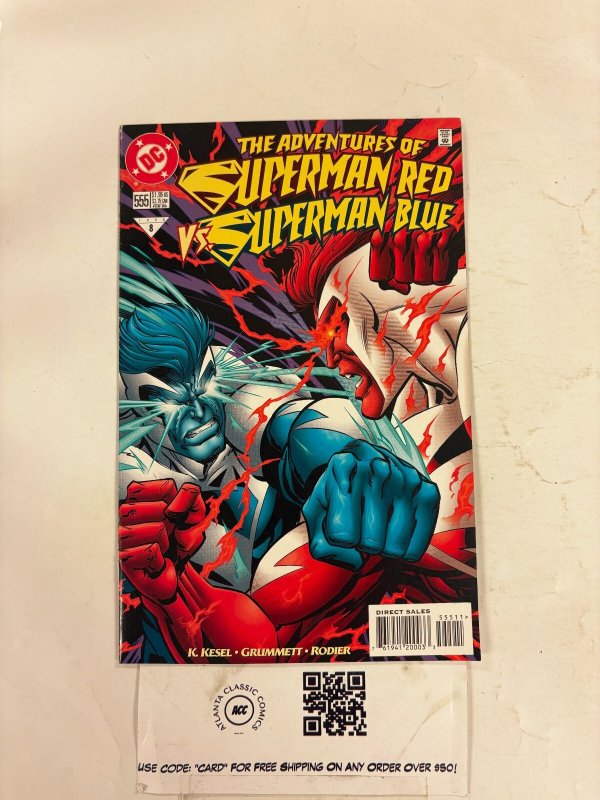 Adventures of Superman #555 (DC Comics, 1998), raw comic book in NM condition — front cover