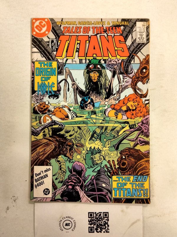 Tales of the Teen Titans #70 (DC Comics), raw comic book in NM condition — front cover