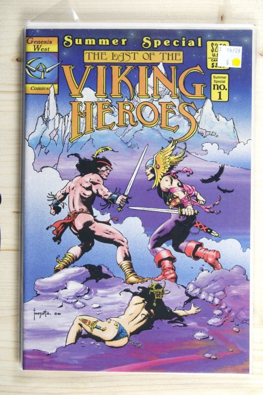 The Last of the Viking Heroes #1 (1987), raw comic book in NM- 9.2 condition — front cover