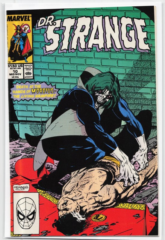 Doctor Strange, Sorcerer Supreme #10 (Marvel Comics, 1989), raw, ungraded comic book — front cover