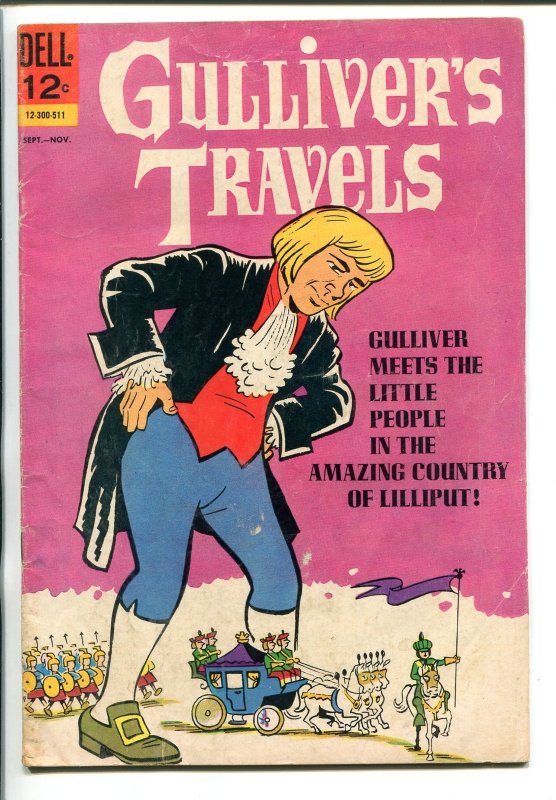 Gullivers Travels #1 (1965), raw, ungraded comic book — front cover