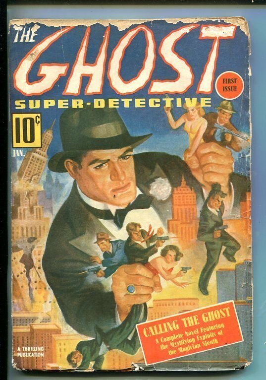Ghost Super-Detective-Jan 1940-Pulp---Southern States PEDIGREE-vg (Better Publications, 1940), raw, ungraded comic book — front cover