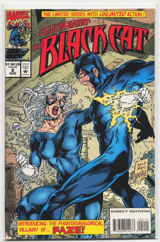 Felicia Hardy: The Black Cat #2 (1994), raw, ungraded comic book — front cover