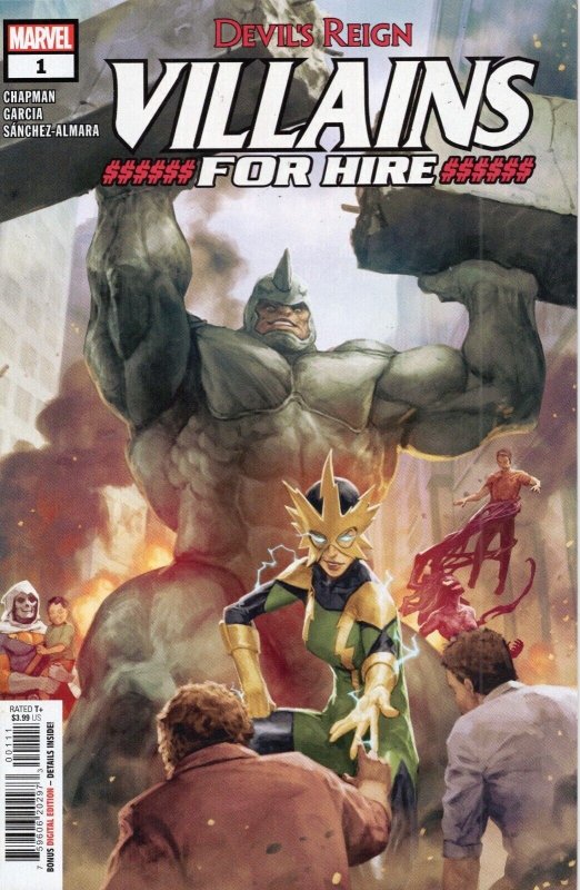 Devil's Reign: Villains for Hire #1 (Marvel Comics, 2017), raw comic book in NM+ 9.6 condition — front cover