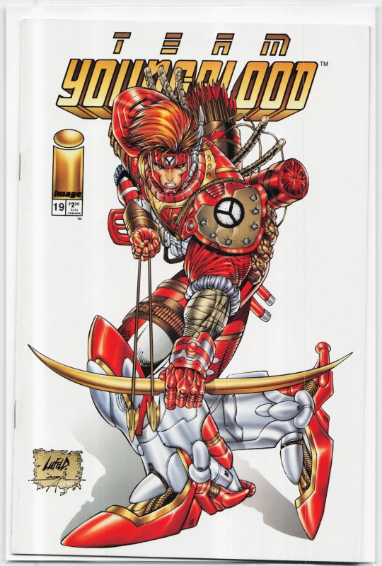 Team Youngblood #19 (Image Comics, 1995), raw, ungraded comic book — front cover