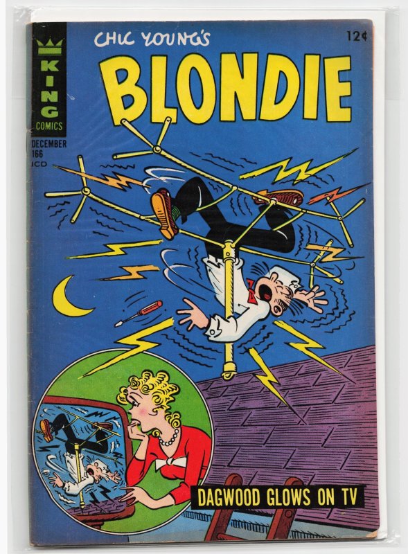 Blondie Comics #166, raw, ungraded comic book — front cover