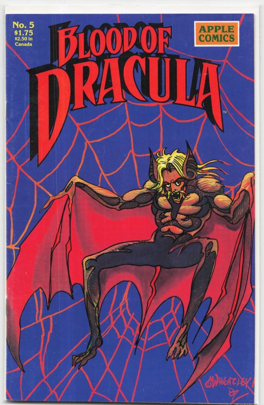Blood of Dracula #5 (Topps Comics, 1995), raw, ungraded comic book — front cover