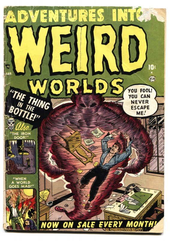 Adventures into Weird Worlds #2 (Atlas Comics), raw, ungraded comic book — front cover