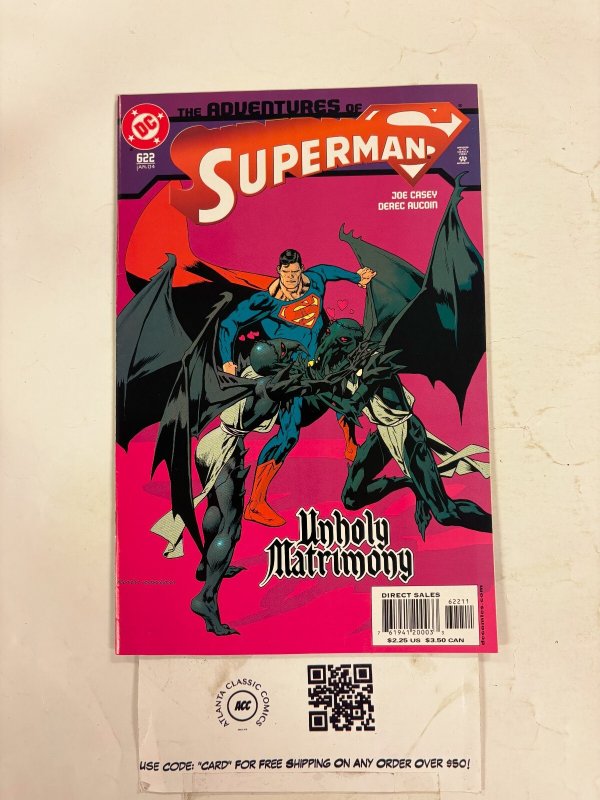 Adventures of Superman #622 (DC Comics), raw comic book in NM condition — front cover