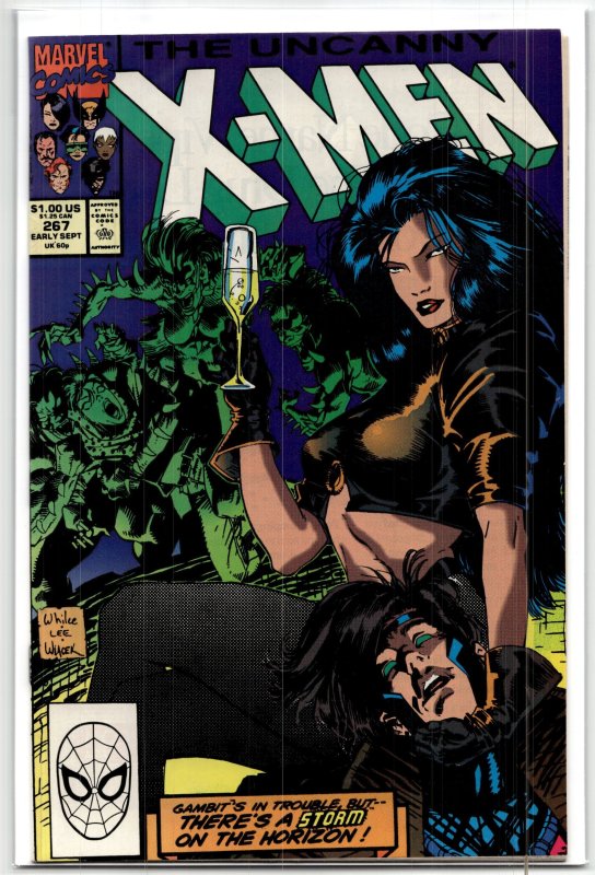 The Uncanny X-Men #267 (Marvel Comics, 1990), raw, ungraded comic book — front cover
