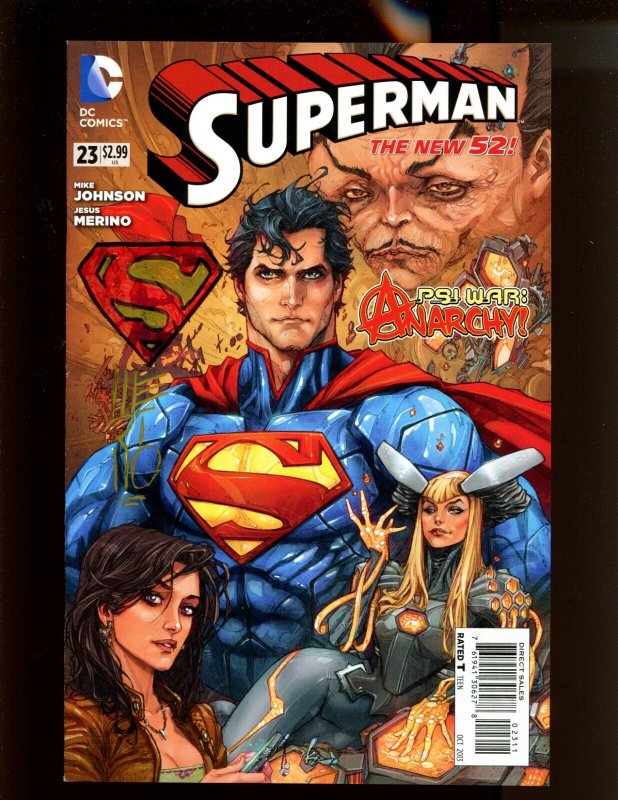 Superman #23 (DC Comics, 2013), raw comic book in 8.5 condition — front cover