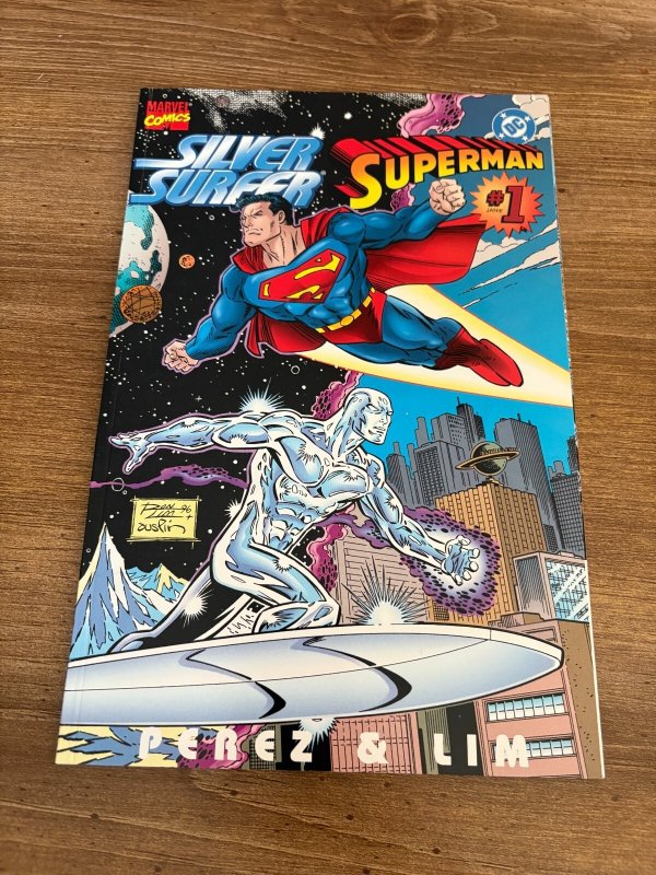 Silver Surfer Superman #1, raw comic book in NM condition — front cover