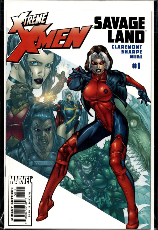 X-Treme X-Men: Savage Land #1 (2001), raw, ungraded comic book — front cover