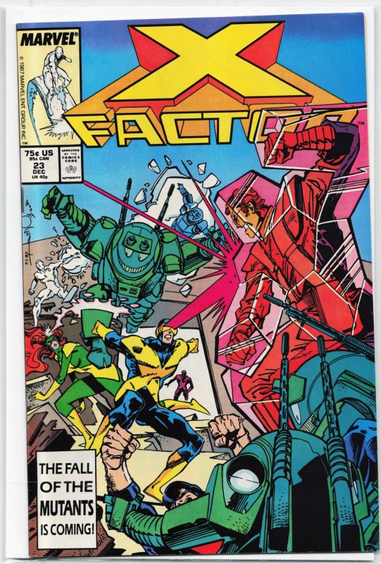 X-Factor #23 (Marvel Comics, 1987), raw, ungraded comic book — front cover
