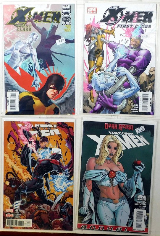 X-Men Lot 4 #First Class 5, 14, Uncanny 19, Annual 2 2007 Marvel Comics (Marvel Comics, 2007), raw, ungraded comic book — front cover