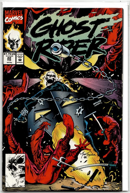 Ghost Rider #23 (Marvel Comics, 1992), raw, ungraded comic book — front cover