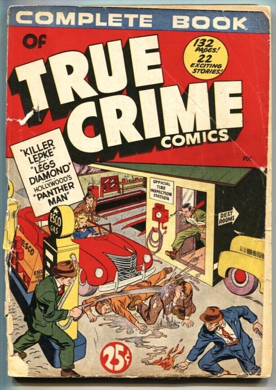 Complete Book of True Crime Nn-Crime Does Not Pay #22, #24-Rare Giant Comic, raw, ungraded comic book — front cover