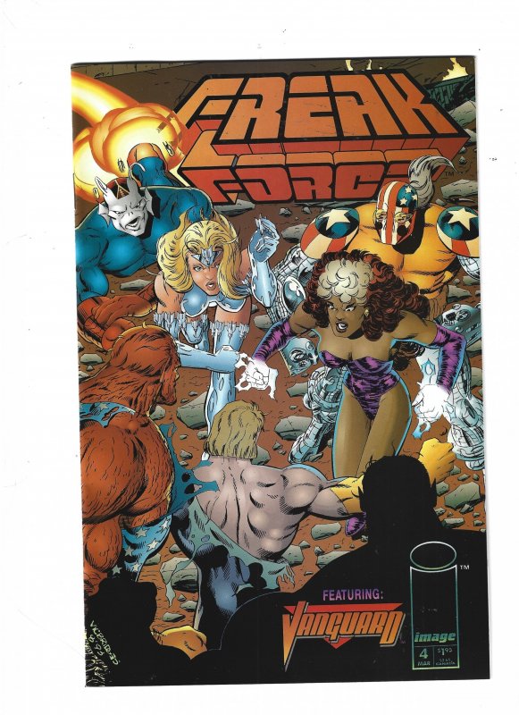 Freak Force #4 (1994), raw, ungraded comic book — front cover