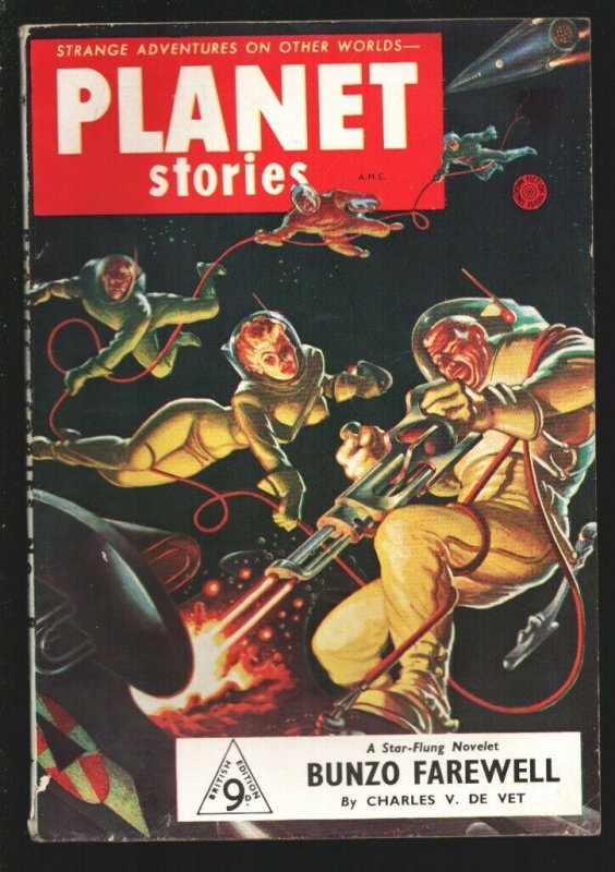 Planet Stories #8 (1950), raw, ungraded comic book — front cover