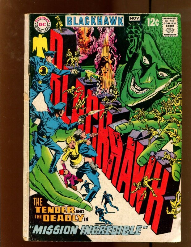 Blackhawk #243 (1968), raw comic book in 2.0 condition — front cover