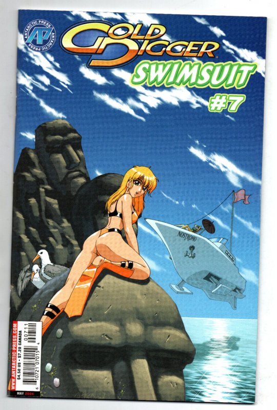 Gold Digger Swimsuit Special #7 (2004), raw comic book in NM condition — front cover