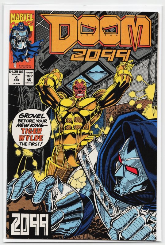 Doom 2099 #4 (Marvel Comics, 1993), raw, ungraded comic book — front cover