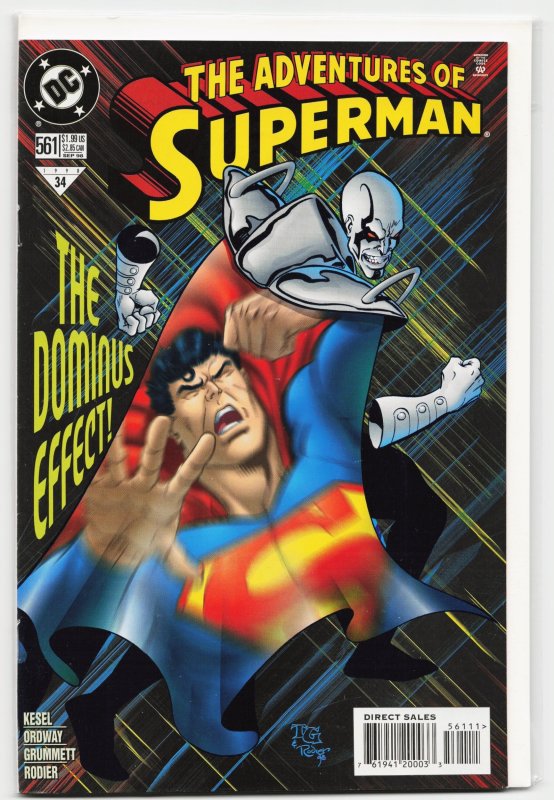 Adventures of Superman #561 (DC Comics, 1998), raw, ungraded comic book — front cover