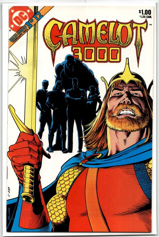 Camelot 3000 #3 (1983), raw, ungraded comic book — front cover