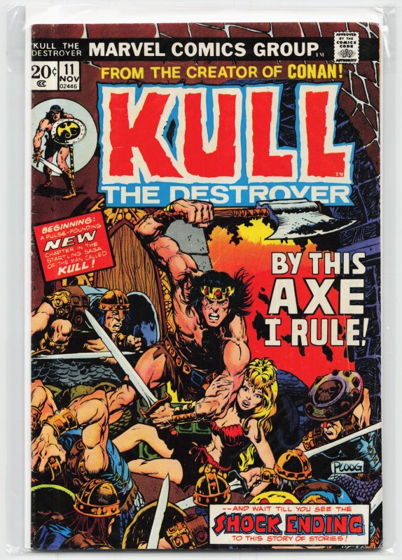 Kull the Destroyer #11 (Marvel Comics, 1973), raw, ungraded comic book — front cover