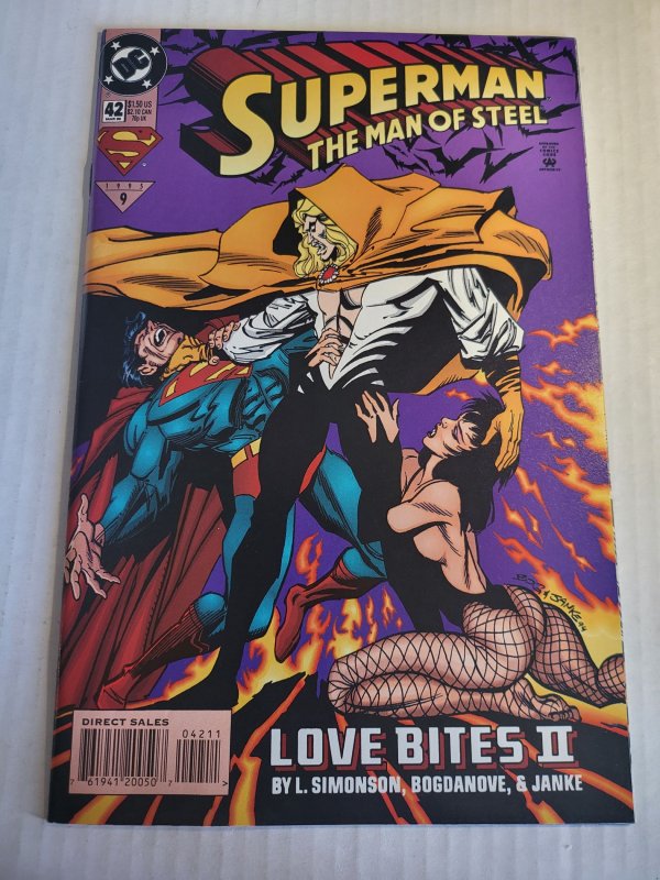 Superman: The Man of Steel #42 (DC Comics, 1995), raw, ungraded comic book — front cover