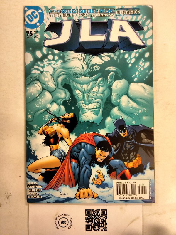 JLA #75 (DC Comics), raw comic book in NM condition — front cover
