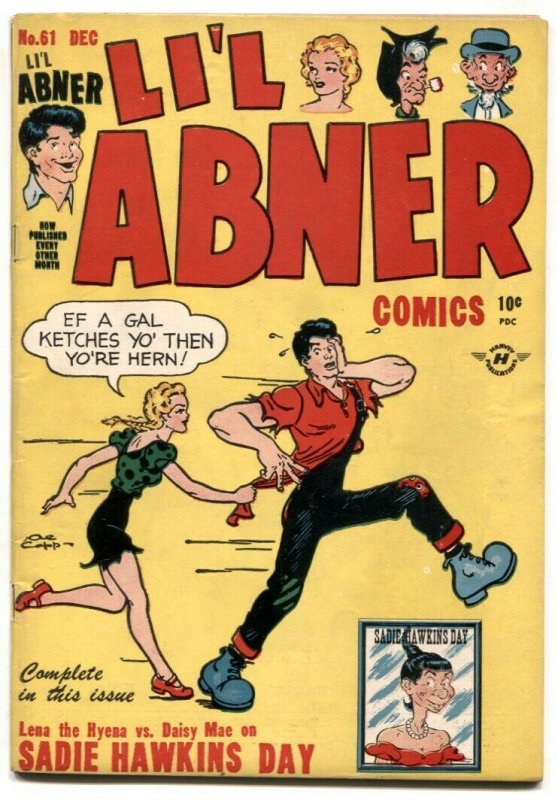 Li'l Abner #61 (1947), raw comic book in FN+ condition — front cover