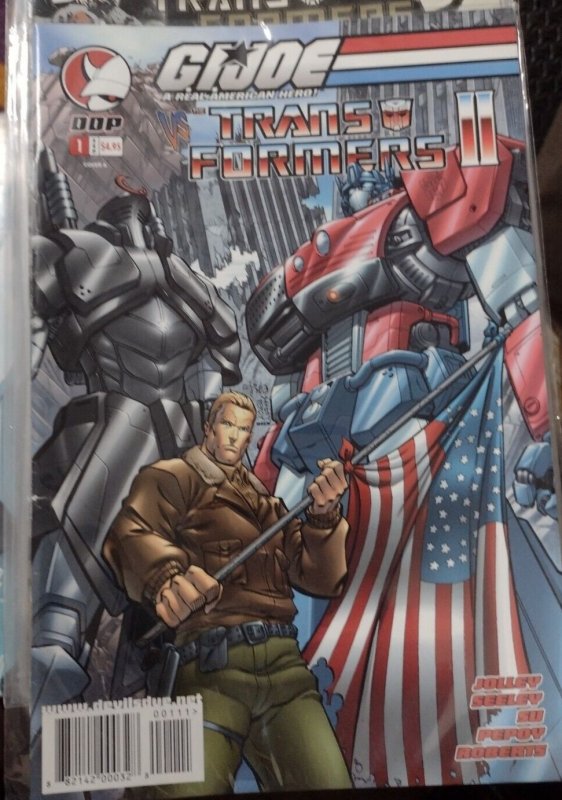 GI JOE VS Transformers II #1 (2004), raw, ungraded comic book — front cover