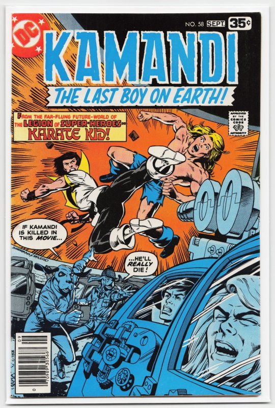 Kamandi, the Last Boy on Earth #58 (DC Comics, 1978), raw, ungraded comic book — front cover